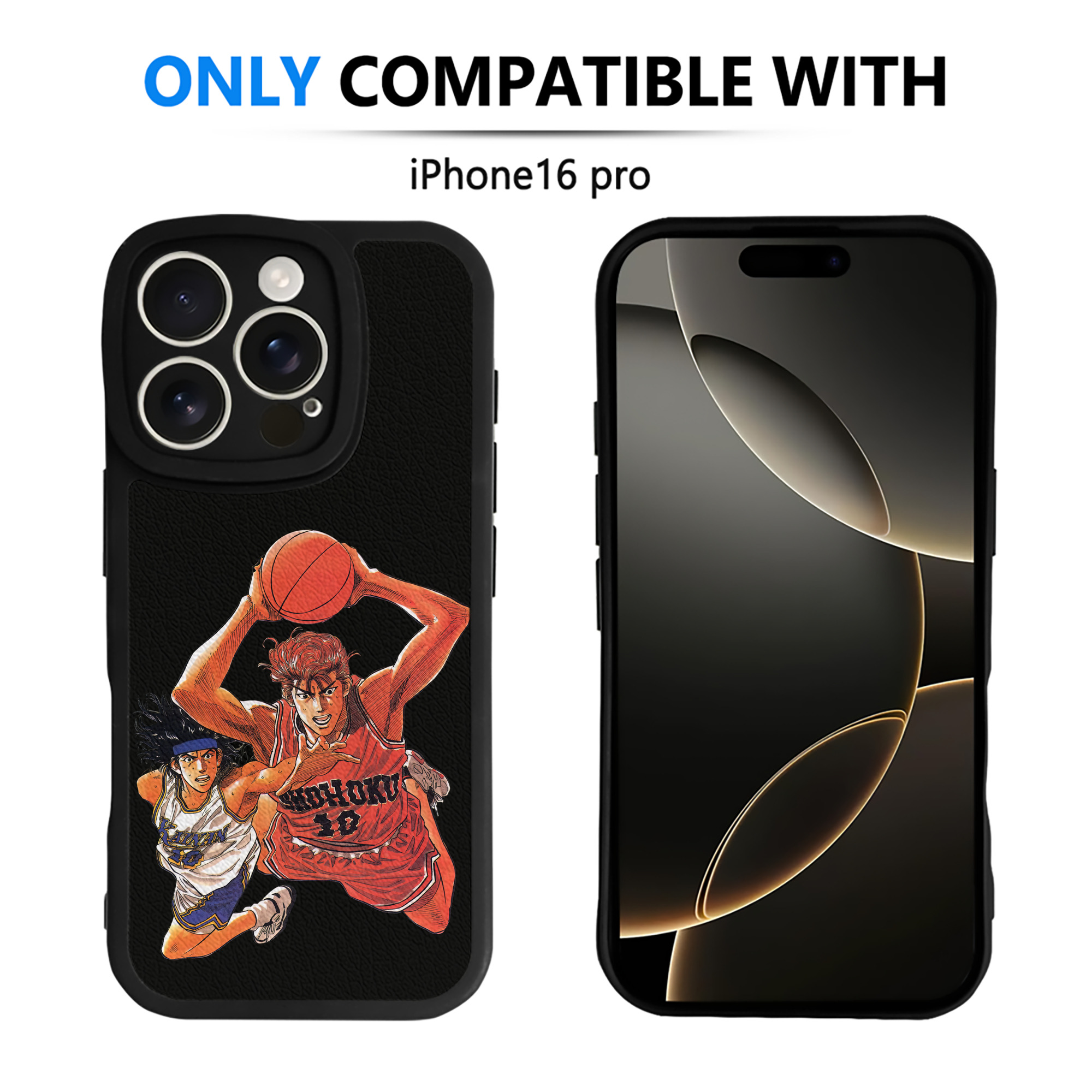 （画像用） SLAM DUNK／スラムダンク 【iPhone 16シリーズ対応】シリコンスマホケース（レザー調） 材質：シリコン